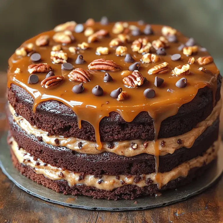 Turtle Caramel Cake is not just another dessert; it is a culinary masterpiece that harmonizes rich flavors and textures, making it a standout choice for any celebration or gathering. This delectable cake combines the classic elements of turtle candies—chocolate, caramel, and pecans—into a beautifully layered cake that is both indulgent and satisfying. Whether you are celebrating a birthday, an anniversary, or simply treating yourself to something special, Turtle Caramel Cake is sure to impress and delight your guests.