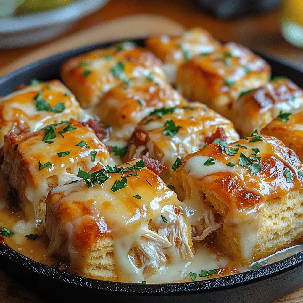 If you're looking for a crowd-pleasing appetizer or a cozy family dinner option, look no further than Cheesy Chicken Bacon Ranch Pull Apart Rolls. This dish combines the beloved flavors of tender chicken, crispy bacon, rich cheese, and zesty ranch dressing, all wrapped up in fluffy, golden biscuit dough. Perfect for gatherings, game days, or simply a comforting meal at home, these pull-apart rolls are not just delicious but are also incredibly fun to eat.