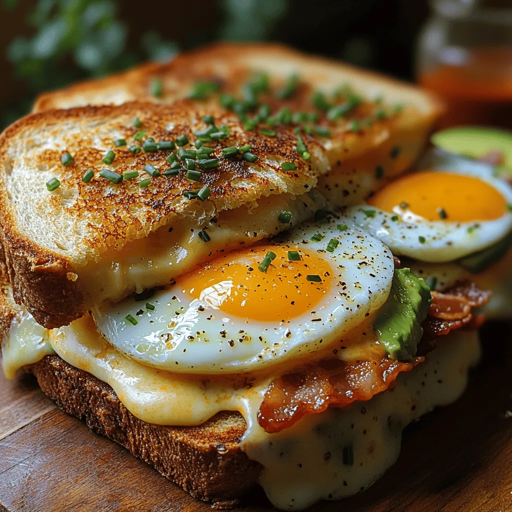Breakfast is often hailed as the most important meal of the day, and what better way to kickstart your morning than with a gourmet breakfast grilled cheese? This delightful dish marries the comforting familiarity of traditional grilled cheese with the hearty elements of a classic breakfast. Imagine biting into crispy, buttery brioche bread, perfectly melted cheddar cheese, and a blend of savory ingredients like eggs and bacon, all harmonizing to create a satisfying breakfast experience.
