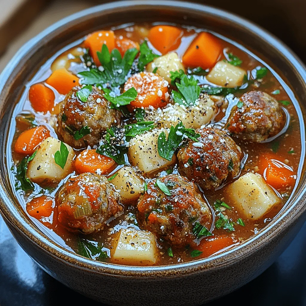 Soup has long held a cherished place in family meals and gatherings, serving as a comforting staple that warms both the heart and the soul. From chilly winter nights to casual summer get-togethers, a hearty bowl of soup can elevate any occasion, offering nourishment and a sense of togetherness. Among the myriad of soup recipes available, the Hearty Crockpot Italian Meatball Soup stands out as a perfect blend of rich flavors, convenience, and nutritional value. This delightful dish captures the essence of Italian cuisine, transforming simple ingredients into a memorable meal that everyone will love.