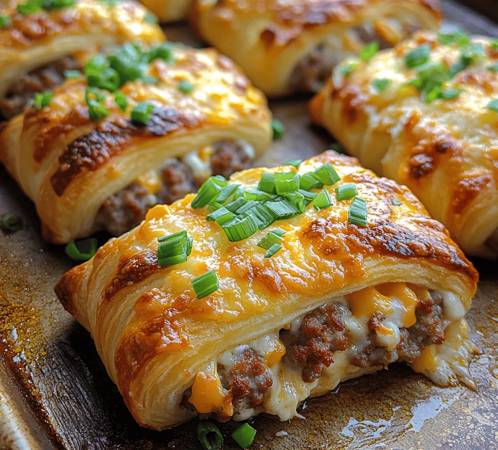 Crescent roll recipes have gained immense popularity in kitchens across the globe, and for good reason. Their flaky, buttery texture and versatility make them a favorite among home cooks and food enthusiasts alike. Whether served as a breakfast item, a side dish, or a savory appetizer, crescent rolls can be transformed into a multitude of delightful dishes. Among these is the Creamy Sausage Crescents—a delectable option that serves as an ideal appetizer or snack, perfect for gatherings, game days, or simply as a treat for yourself.