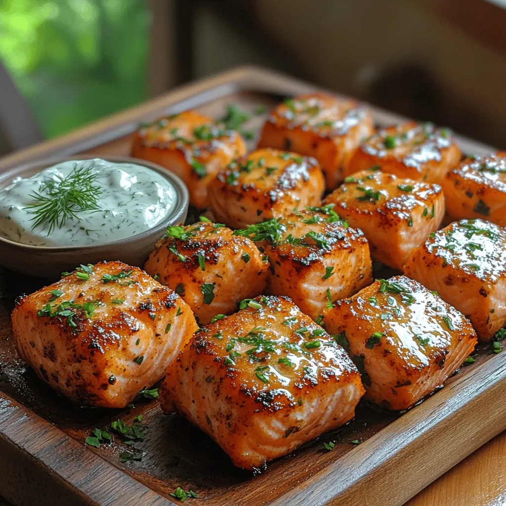 Embark on a culinary adventure with our Crispy Garlic Cream Air Fryer Salmon Bites, a dish that combines the delightful flavors of succulent salmon and rich garlic cream in a health-conscious way. Whether you’re looking for a quick and easy weeknight meal or an impressive appetizer to wow your guests, this recipe fits the bill perfectly. The beauty of using an air fryer lies in its ability to create a tantalizing crispiness while significantly reducing the amount of oil typically required for frying. This not only makes the dish taste incredible but also keeps it nutritious, allowing you to indulge without the guilt.
