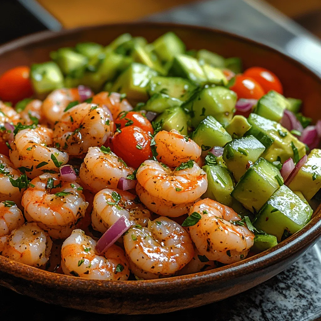 Explore the vibrant flavors of our Tropical Shrimp Avocado Delight, a refreshing dish that brings the essence of summer to your table. Ideal for warm weather gatherings or a light and healthy meal, this recipe combines succulent shrimp with creamy avocados and a medley of fresh vegetables. The result is a delightful salad that is not only visually appealing but also packed with flavor and nutrition.