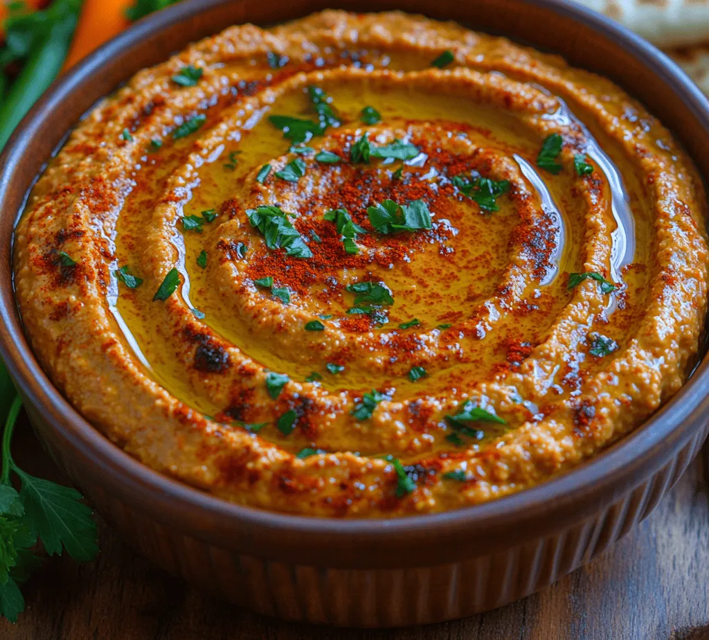Hummus has become a beloved staple in kitchens around the world, known not only for its rich flavor and creamy texture but also for its impressive nutritional profile. This versatile dip is primarily made from chickpeas and has earned a reputation as a healthy snack option, perfect for spreading on pita bread, drizzling over salads, or enjoying with a variety of fresh vegetables. Among the myriad of hummus variations available, one standout recipe is Roasted Red Pepper Bliss Hummus. This delectable twist on traditional hummus infuses sweet, smoky roasted red peppers, elevating the flavor profile while introducing an array of health benefits.