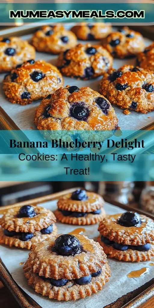 Indulge in the wholesome goodness of Banana Blueberry Delight Cookies, a delicious treat perfect for any time of the day. This easy-to-follow recipe combines ripe bananas with juicy blueberries, creating a flavorful fusion that's not only tasty but also packed with health benefits. With options for vegan and gluten-free diets, these cookies are a guilt-free indulgence. Get ready to impress your loved ones with this delightful and nutritious baked good!