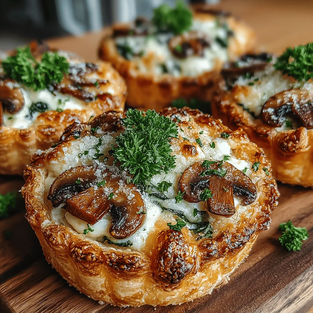 When it comes to appetizers and snacks that impress without overwhelming the cook, Mini Spinach & Mushroom Melt Cups stand out as a delightful choice. These bite-sized treats are not only visually appealing but also burst with flavor, making them perfect for gatherings, parties, or simply a cozy night in. The combination of fresh spinach, savory mushrooms, and creamy cheeses nestled in a flaky puff pastry shell creates an irresistible experience for your taste buds. With their elegant presentation and rich flavors, these melt cups are sure to be a hit with family and friends.