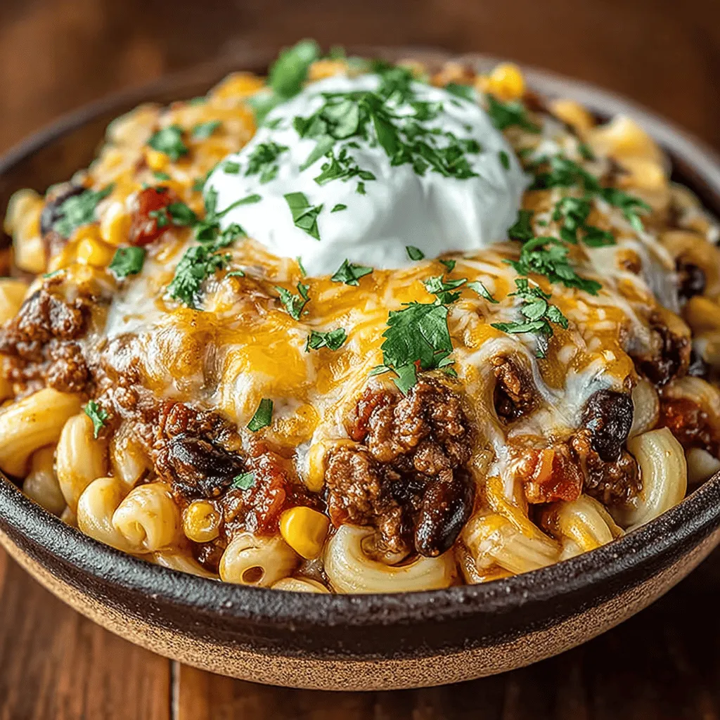 When it comes to crafting the perfect Cheesy Crockpot Chili Mac, the order in which you layer your ingredients plays a pivotal role in developing a robust flavor profile. Start by placing the ground meat at the bottom of the crockpot to ensure it cooks evenly. This not only allows the juices from the meat to flavor the dish but also helps create a rich base for the other ingredients.