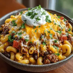 When it comes to crafting the perfect Cheesy Crockpot Chili Mac, the order in which you layer your ingredients plays a pivotal role in developing a robust flavor profile. Start by placing the ground meat at the bottom of the crockpot to ensure it cooks evenly. This not only allows the juices from the meat to flavor the dish but also helps create a rich base for the other ingredients.