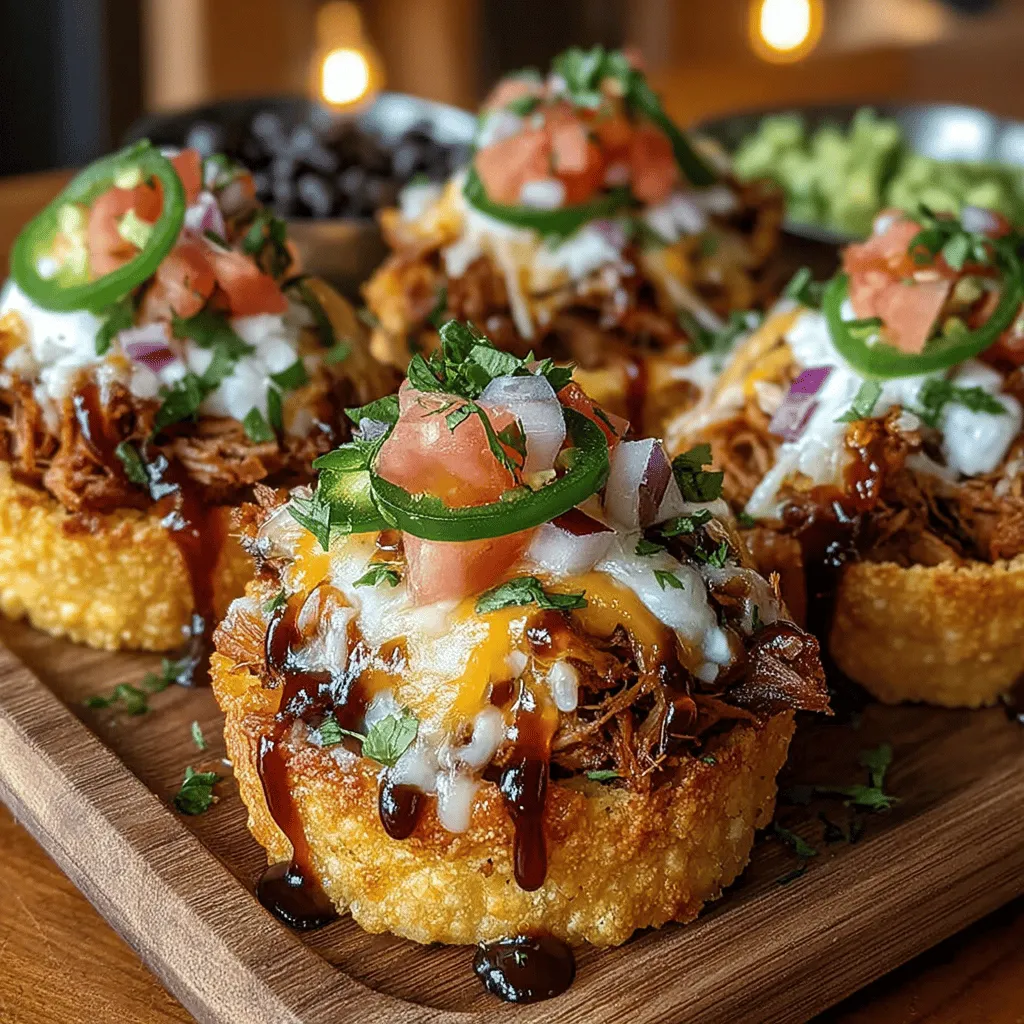 As the culinary landscape continues to evolve, plant-based recipes have surged in popularity, captivating both seasoned vegetarians and those looking to incorporate more plant-forward meals into their diets. One such recipe that beautifully exemplifies this trend is Mini BBQ Jackfruit Nacho Cups. These bite-sized delights are not only a feast for the eyes but also a delicious celebration of flavors and textures, making them perfect for gatherings, casual dining, or simply enjoying a fun night in.