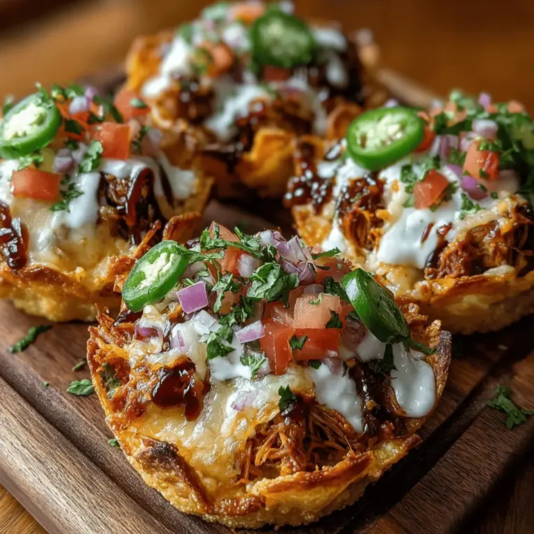 As the culinary landscape continues to evolve, plant-based recipes have surged in popularity, captivating both seasoned vegetarians and those looking to incorporate more plant-forward meals into their diets. One such recipe that beautifully exemplifies this trend is Mini BBQ Jackfruit Nacho Cups. These bite-sized delights are not only a feast for the eyes but also a delicious celebration of flavors and textures, making them perfect for gatherings, casual dining, or simply enjoying a fun night in.