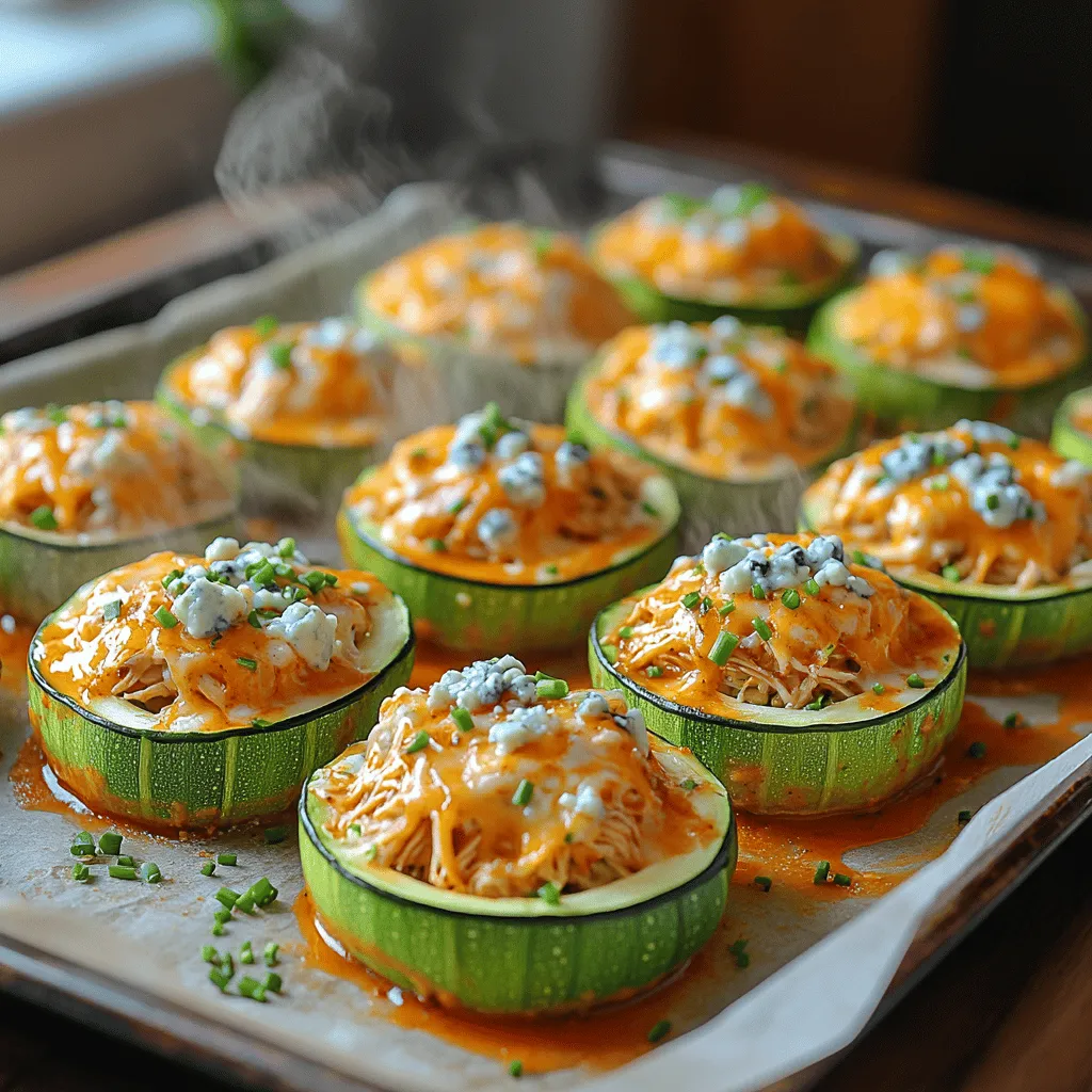 If you're in search of a delicious and healthy appetizer or snack, look no further than Spicy Mini Buffalo Chicken Zucchini Cups. These bite-sized delights pack a punch of flavor, combining the heat of spicy buffalo sauce with the creaminess of cheese and the fresh crunch of zucchini. Not only are they bursting with taste, but they also provide a nutritious twist that makes them an excellent choice for a variety of occasions—from game day gatherings to casual parties, or even as a quick and satisfying weeknight meal.