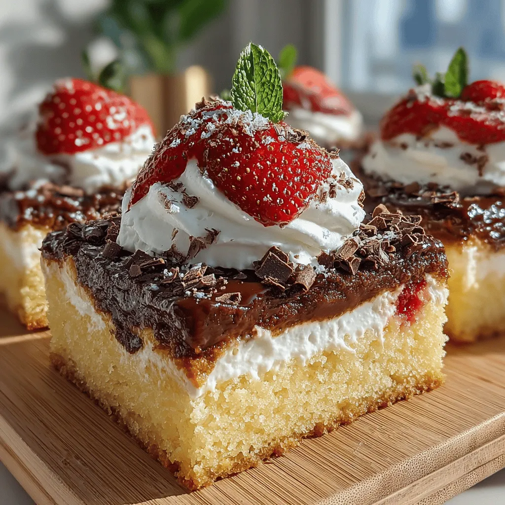When it comes to desserts, few combinations are as universally adored as the classic trio of chocolate, strawberry, and vanilla. Gooey Neapolitan Cake Bars take this beloved flavor profile and transform it into an easy-to-make, melt-in-your-mouth treat that is perfect for any occasion. Whether you're hosting a family gathering, throwing a birthday party, or simply craving something sweet to enjoy at home, these cake bars are sure to impress. Their gooey texture, vibrant colors, and irresistible flavors make them a standout dessert that everyone will love.