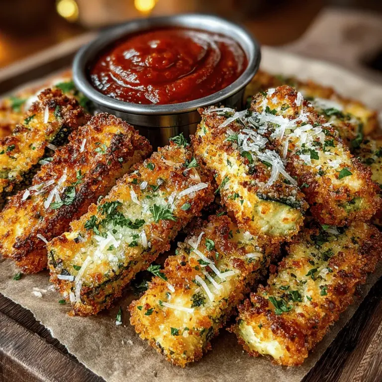 In the realm of healthy snacking, crispy zucchini parmesan poppers stand out as a delightful option that balances nutrition and taste. These bite-sized morsels are not only incredibly satisfying but also bring a unique twist to traditional comfort food. With a crunchy exterior and a cheesy, flavorful interior, they are perfect for satisfying cravings without the guilt. Whether enjoyed as an appetizer, side dish, or a wholesome snack, these poppers appeal to both veggie lovers and those seeking tasty ways to incorporate more vegetables into their diets.