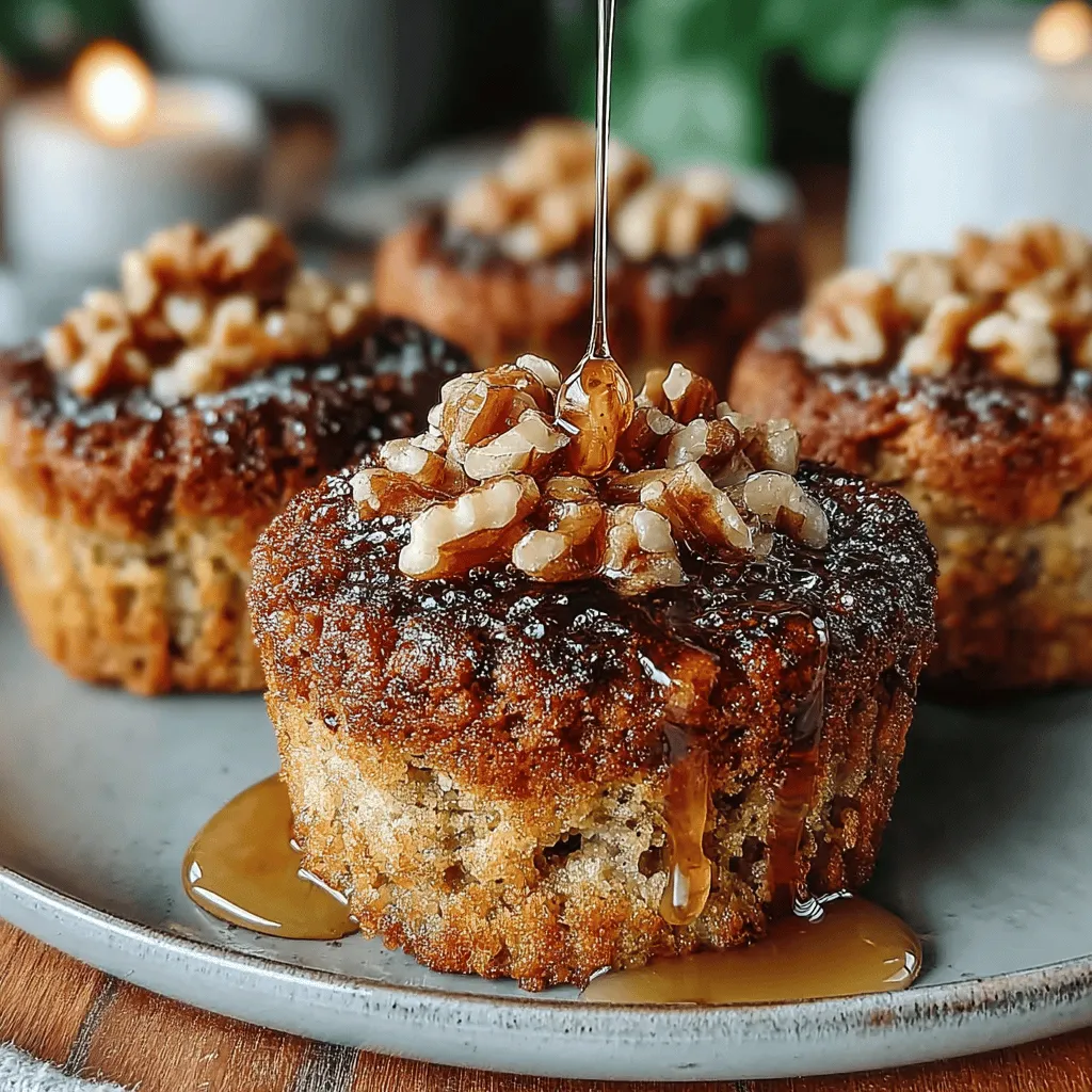 Baked Banana Oat Cups with Walnuts are a delightful and nutritious option for breakfast, snacks, or even a light dessert. These versatile oat cups not only cater to health-conscious eaters but also offer a convenient solution for those busy mornings or midday cravings. With their simple preparation process and wholesome ingredients, they are destined to become a staple in your kitchen. The natural sweetness from ripe bananas, complemented by a drizzle of maple syrup, creates a flavor profile that is both satisfying and indulgent. The addition of crunchy walnuts adds texture and a nutty flavor, making these oat cups not only delicious but also incredibly fulfilling.