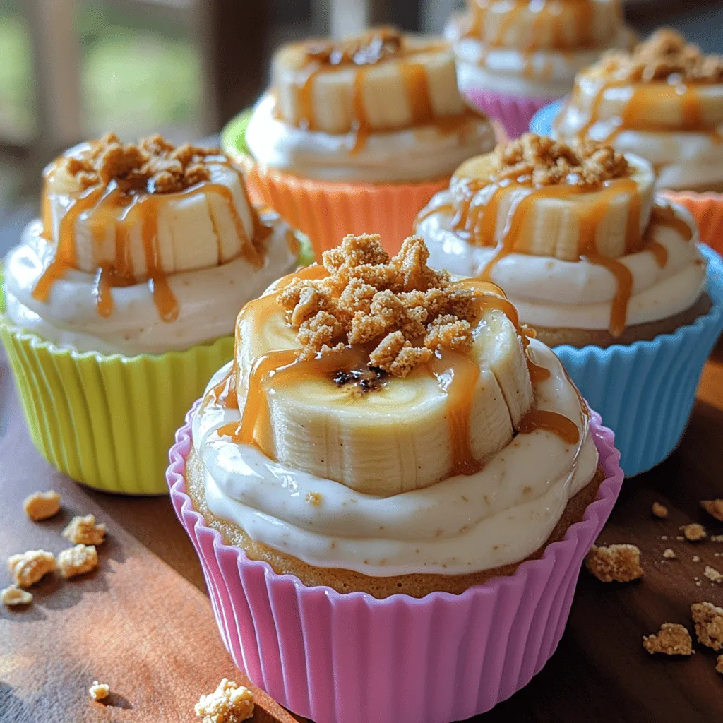 To begin crafting your delightful Frozen Banana Caramel Yogurt Cups, you will need silicone muffin cups or small paper cups. These containers are ideal as they allow for easy removal of the cups once they are frozen. Start by adding a generous layer of the yogurt mixture to the bottom of each cup. This base layer serves as the foundation for the delightful flavors to come.