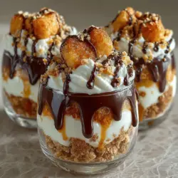 Indulging in a dessert that masterfully combines warm, crispy churros with the cool, creamy delight of frozen yogurt is a guaranteed way to satisfy your sweet tooth. The Frozen Yogurt Churro Crunch Cups are a unique treat that marries the rich flavors of traditional churros with the refreshing taste of yogurt, creating a dessert experience that is both comforting and invigorating. Perfect for any occasion, these cups are suitable for casual family gatherings, summer parties, or even as a delightful after-dinner treat.