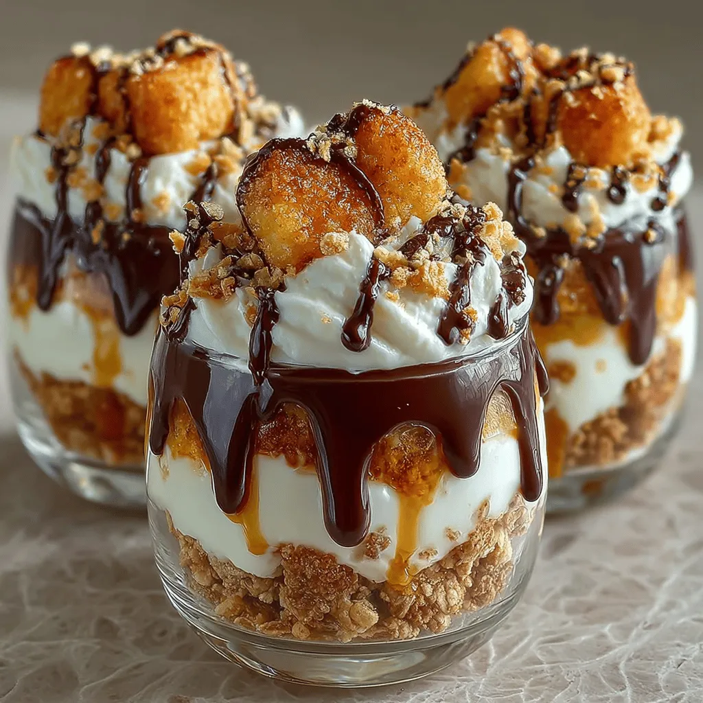Indulging in a dessert that masterfully combines warm, crispy churros with the cool, creamy delight of frozen yogurt is a guaranteed way to satisfy your sweet tooth. The Frozen Yogurt Churro Crunch Cups are a unique treat that marries the rich flavors of traditional churros with the refreshing taste of yogurt, creating a dessert experience that is both comforting and invigorating. Perfect for any occasion, these cups are suitable for casual family gatherings, summer parties, or even as a delightful after-dinner treat.