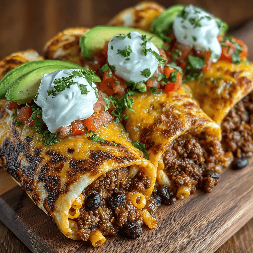 Chili Mac Wrap Madness brings a delightful twist to the classic comfort food of chili mac and cheese. This dish combines the hearty warmth of chili mac with the convenience of a wrap, making it an ideal option for busy weeknights or casual gatherings. The beauty of this recipe lies in its ability to cater to diverse tastes and dietary preferences, offering options for meat lovers as well as plant-based eaters. Whether you're in the mood for a savory beef chili or a flavorful veggie version, this recipe has you covered.