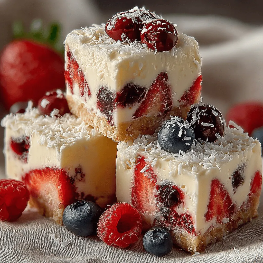 Frozen desserts have long been a beloved indulgence, especially during the sweltering summer months. Among these frozen delights, frozen yogurt has surged in popularity, capturing the hearts of health-conscious dessert lovers. Not only does it offer a creamy, satisfying treat, but when made with nutritious ingredients, it can also serve as a guilt-free option that doesn’t compromise on flavor. Our Frozen Yogurt Coconut Berry Swirl Slices recipe embodies this perfect balance, combining the rich creaminess of Greek yogurt and coconut milk with the vibrant, refreshing taste of mixed berries.