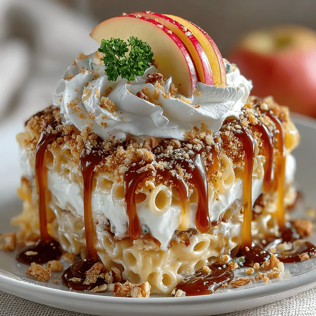 When it comes to desserts, creativity knows no bounds, and one recipe that truly embodies this spirit is the Caramel Apple Cookies Pasta Delight. This unique dessert combines the comforting flavors of caramel and apple with the unexpected addition of pasta, resulting in a delightful treat that surprises and delights the palate. Imagine the warmth of baked apples mingling with sweet caramel, all nestled among tender pasta and cookie crumbs. This dish is not just a dessert; it’s an experience that invites you to explore a fusion of flavors and textures that will leave your guests intrigued and wanting more.