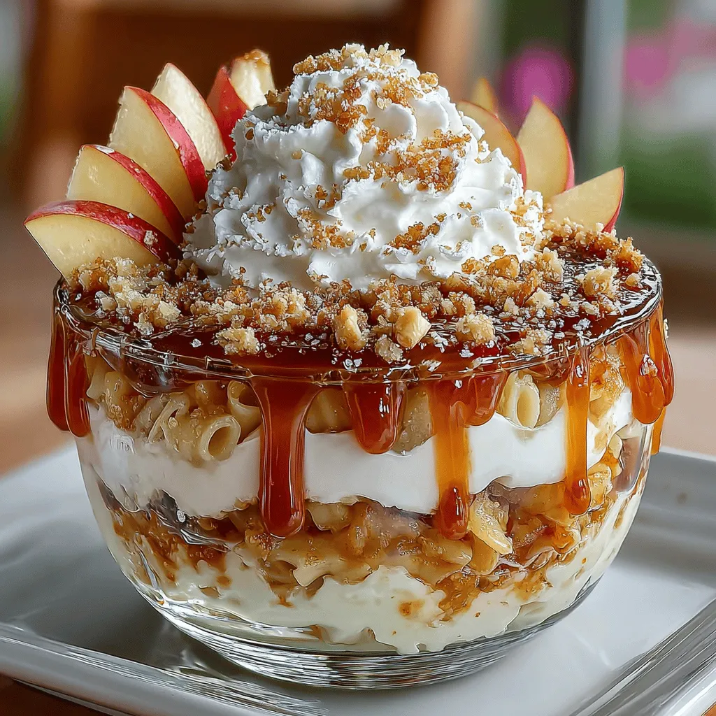 When it comes to desserts, creativity knows no bounds, and one recipe that truly embodies this spirit is the Caramel Apple Cookies Pasta Delight. This unique dessert combines the comforting flavors of caramel and apple with the unexpected addition of pasta, resulting in a delightful treat that surprises and delights the palate. Imagine the warmth of baked apples mingling with sweet caramel, all nestled among tender pasta and cookie crumbs. This dish is not just a dessert; it’s an experience that invites you to explore a fusion of flavors and textures that will leave your guests intrigued and wanting more.