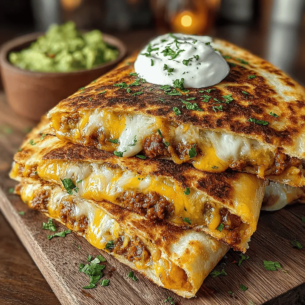 Spicy Green Chili Turkey Quesadilla Squares are a delightful and versatile dish that perfectly blend savory flavors with a satisfying crunch. This recipe is not just about filling a tortilla; it's about creating a culinary experience that pleases the palate and warms the soul. The combination of ground turkey, zesty green chilies, and a melty cheese blend results in a dish that is both comforting and exciting. Whether you're preparing a quick weeknight meal, hosting a gathering, or simply craving a snack, these quesadilla squares are sure to impress.