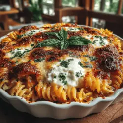 If you’re on the lookout for a comforting recipe that combines the richness of cheese with the freshness of vegetables, look no further than the Cheesy Zucchini Pasta Bake. This dish is not just a feast for the eyes; it’s a delightful fusion of flavors and textures that appeals to both children and adults alike. The creamy layers of cheese intertwined with tender zucchini and pasta create a meal that is both satisfying and nutritious.