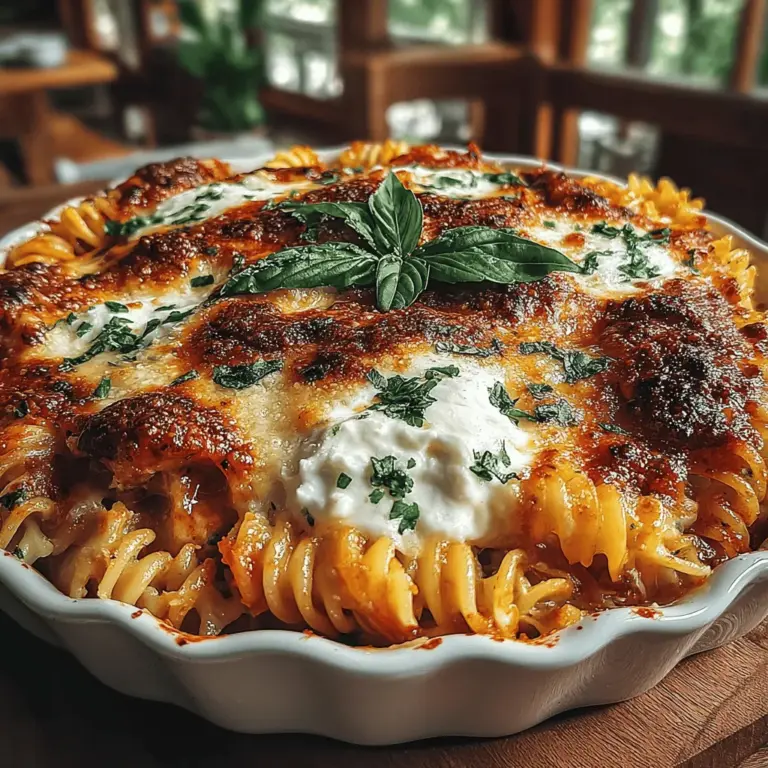If you’re on the lookout for a comforting recipe that combines the richness of cheese with the freshness of vegetables, look no further than the Cheesy Zucchini Pasta Bake. This dish is not just a feast for the eyes; it’s a delightful fusion of flavors and textures that appeals to both children and adults alike. The creamy layers of cheese intertwined with tender zucchini and pasta create a meal that is both satisfying and nutritious.