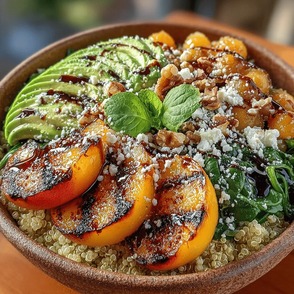 In the ever-evolving world of healthy eating, it can often feel like a daunting task to discover dishes that are both nourishing and satisfying. The Hearty Peach Bowls emerge as a refreshing solution, blending a delightful array of flavors and textures into one vibrant meal. This recipe highlights the natural sweetness of ripe peaches, the nutritional powerhouse of protein-packed quinoa, and an assortment of colorful ingredients that work harmoniously to create a dish perfect for any time of the day. Whether you are in search of a wholesome lunch to fuel your afternoon or a light dinner that doesn’t skimp on flavor, these bowls are destined to become a beloved staple in your culinary repertoire.