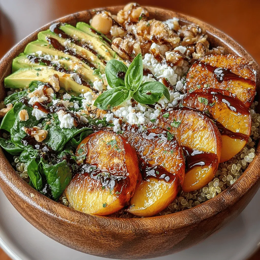 In the ever-evolving world of healthy eating, it can often feel like a daunting task to discover dishes that are both nourishing and satisfying. The Hearty Peach Bowls emerge as a refreshing solution, blending a delightful array of flavors and textures into one vibrant meal. This recipe highlights the natural sweetness of ripe peaches, the nutritional powerhouse of protein-packed quinoa, and an assortment of colorful ingredients that work harmoniously to create a dish perfect for any time of the day. Whether you are in search of a wholesome lunch to fuel your afternoon or a light dinner that doesn’t skimp on flavor, these bowls are destined to become a beloved staple in your culinary repertoire.