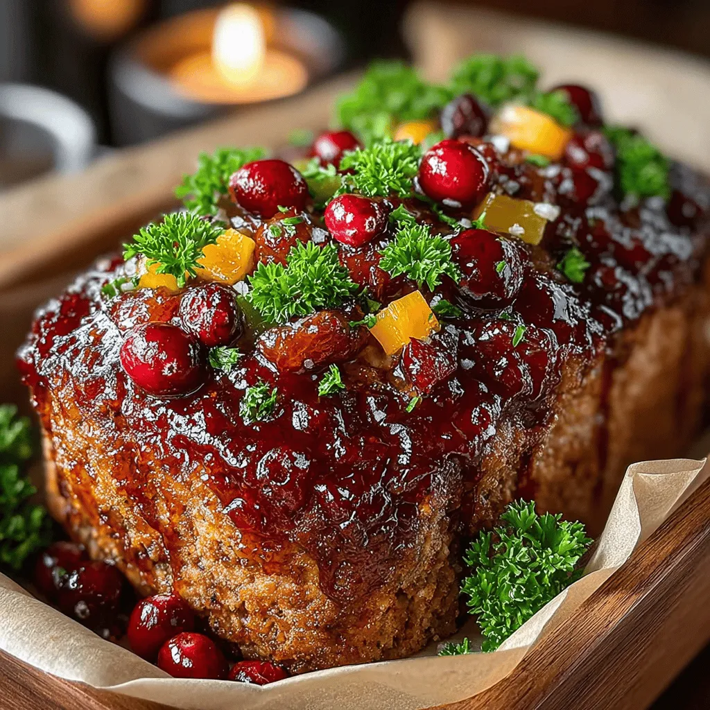 Meatloaf is a beloved classic that has graced family tables for generations, evoking feelings of warmth and nostalgia. This traditional comfort food, with its hearty texture and savory flavors, has evolved over the years to include various interpretations. Today, we are excited to share a unique twist on the classic meatloaf: the Cranberry Maple Glazed Meatloaf. This delightful rendition combines the rich flavors of ground beef and pork with a vibrant cranberry and maple glaze, creating a perfect balance of savory and sweet. It’s an ideal dish for family dinners or holiday gatherings, sure to impress your guests and satisfy your taste buds.