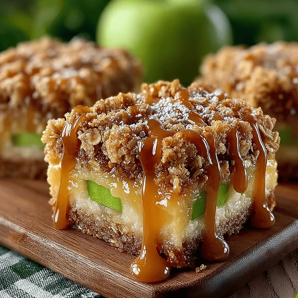 As the leaves start to change and the air turns crisp, nothing embodies the essence of fall quite like a plate of Sweet Harvest Caramel Apple Pie Bars. This delightful treat combines the warm, comforting flavors of spiced apples with a rich, indulgent caramel drizzle, making it the perfect dessert to share at gatherings or to enjoy solo on a cozy evening. The layers of buttery crust, sweet apple filling, and crunchy crumble topping create a harmonious blend that satisfies both the sweet tooth and the nostalgic yearning for autumn flavors.