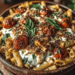 Easy Balsamic Vinaigrette Pasta Bake