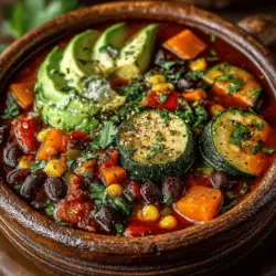 Hearty Harvest Crockpot Veggie & Bean Chili