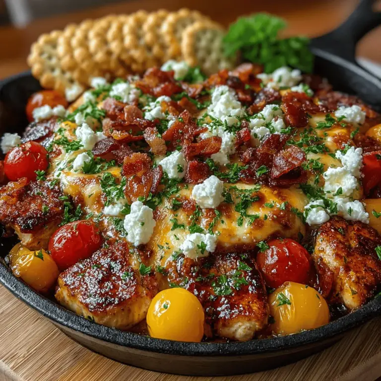 In today's fast-paced world, the charm of a hearty meal lies in its simplicity and the joy of sharing. Enter the Charcuterie Board Chicken Skillet—a dish that seamlessly blends the beloved elements of a traditional charcuterie board with the convenience of a one-pan meal. This flavorful skillet is packed with tender chicken, vibrant vegetables, and a melty cheese topping, making it an ideal choice for family dinners or entertaining guests. With just a handful of ingredients, you can create a visually stunning and delicious dish that brings everyone to the table.