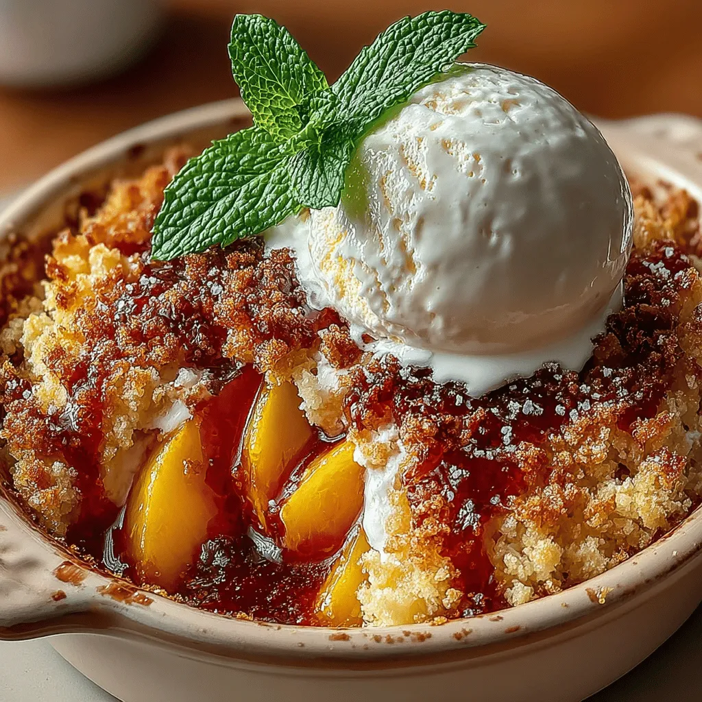 Southern Bliss Peach Cobbler: A Comforting Delight