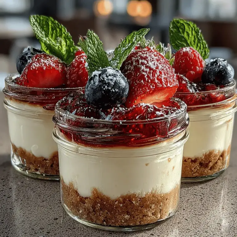 In the world of desserts, no-bake options have carved out a special niche, captivating taste buds and simplifying the cooking process for dessert lovers everywhere. The allure of no-bake desserts lies in their effortless preparation and the ability to deliver rich flavors without the need for an oven. Among these delightful creations, Mini No-Bake Cheesecake Parfaits stand out as a perfect combination of simplicity and elegance. These individual servings of creamy cheesecake layered with a crunchy crust and fresh toppings make for an exquisite dessert that can elevate any occasion.