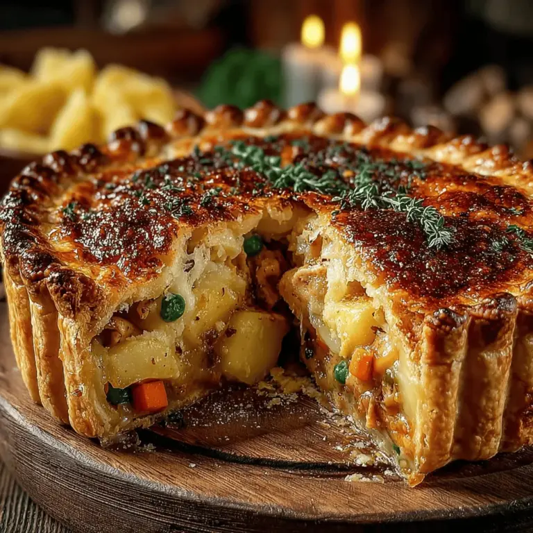 Comfort food holds a special place in the hearts of many. It evokes feelings of nostalgia, warmth, and security, often reminding us of cherished moments spent around the dining table with family and friends. Among the many comforting dishes that grace our tables, Chicken Pot Pie stands out as a quintessential favorite. This dish, rich in history and flavor, combines tender chicken, vibrant vegetables, and a creamy sauce, all enveloped in a flaky, golden crust. It’s not just a meal; it’s a hug in a dish, perfect for those cold evenings or when you simply need a little extra comfort.