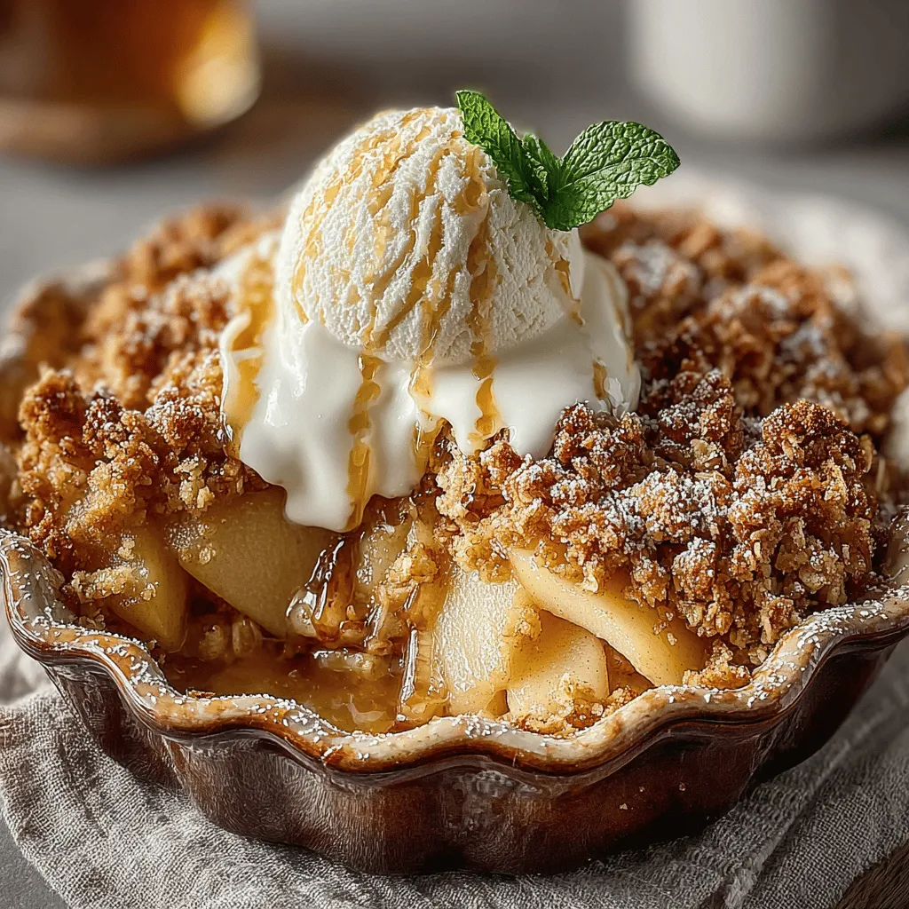Apple crisp is more than just a dessert; it’s a nostalgic treat that conjures memories of cozy family gatherings and autumnal bliss. This classic dish marries the sweet, juicy essence of baked apples with a crunchy, buttery oat topping, creating a delightful contrast of textures and flavors that’s hard to resist. Whether you're hosting a festive dinner, enjoying a quiet evening at home, or looking for the perfect dish to bring to a potluck, this simple yet scrumptious apple crisp recipe has you covered with its effortless preparation and wholesome ingredients.