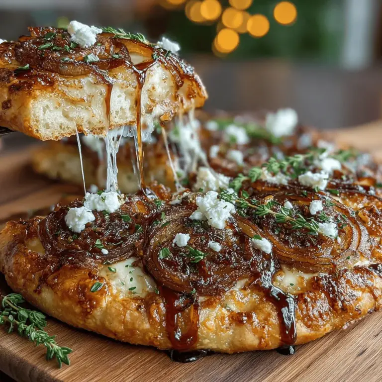 Pizza is a culinary canvas, allowing for an endless array of flavors and ingredients. Traditional toppings often lean towards savory selections, but the evolving gastronomic landscape embraces the concept of sweet and savory combinations, creating unique flavor profiles that tantalize the taste buds. One such innovative creation is the Caramelized Apple & Onion Pizza, which artfully weaves together the sweetness of caramelized apples with the rich, savory depth of sautéed onions. This delightful dish is perfect for any occasion, be it a family gathering, an intimate dinner party, or a cozy night in where comfort food reigns supreme.