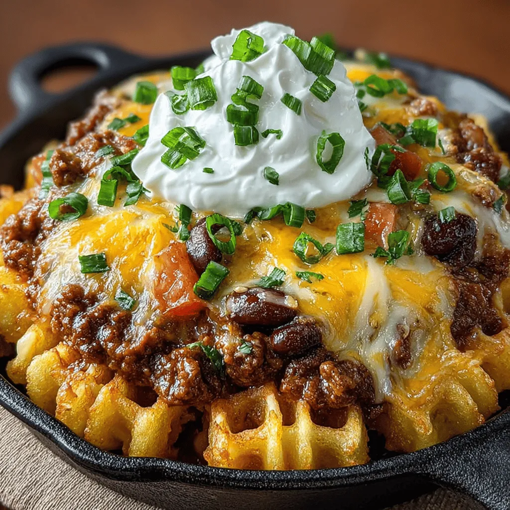 To achieve the perfect crispiness of waffle fries, start by preheating your oven to 425°F (220°C). Line a baking sheet with parchment paper for easier cleanup. Spread the frozen waffle fries in a single layer across the baking sheet, ensuring they do not overlap. This helps in achieving an even crispiness.