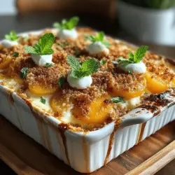 When it comes to culinary creativity, few combinations can rival the delightful pairing of peaches and cheese. This unique flavor fusion has been celebrated in various cuisines, but it finds a particularly enchanting expression in the Cheesy Peach Casserole Delight. This dish brings together the sweet, juicy essence of ripe peaches with the rich, savory notes of cheese, creating a comforting casserole that is perfect for any occasion.