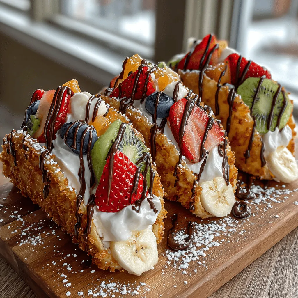 In recent years, the culinary world has embraced innovative and fun desserts that bring joy to all ages. One such creation is Crispy Fruit Pizza Tacos, a delightful combination of sweet flavors and vibrant fruits, all encased in a light and crispy taco shell. This recipe not only satisfies your sweet tooth but also offers a colorful and nutritious option for gatherings, parties, or a simple family dessert. As we delve into the details of this unique treat, we’ll explore the ingredients, preparation steps, and the delightful assembly of these flavorful tacos, ensuring you gain a comprehensive understanding of this recipe.