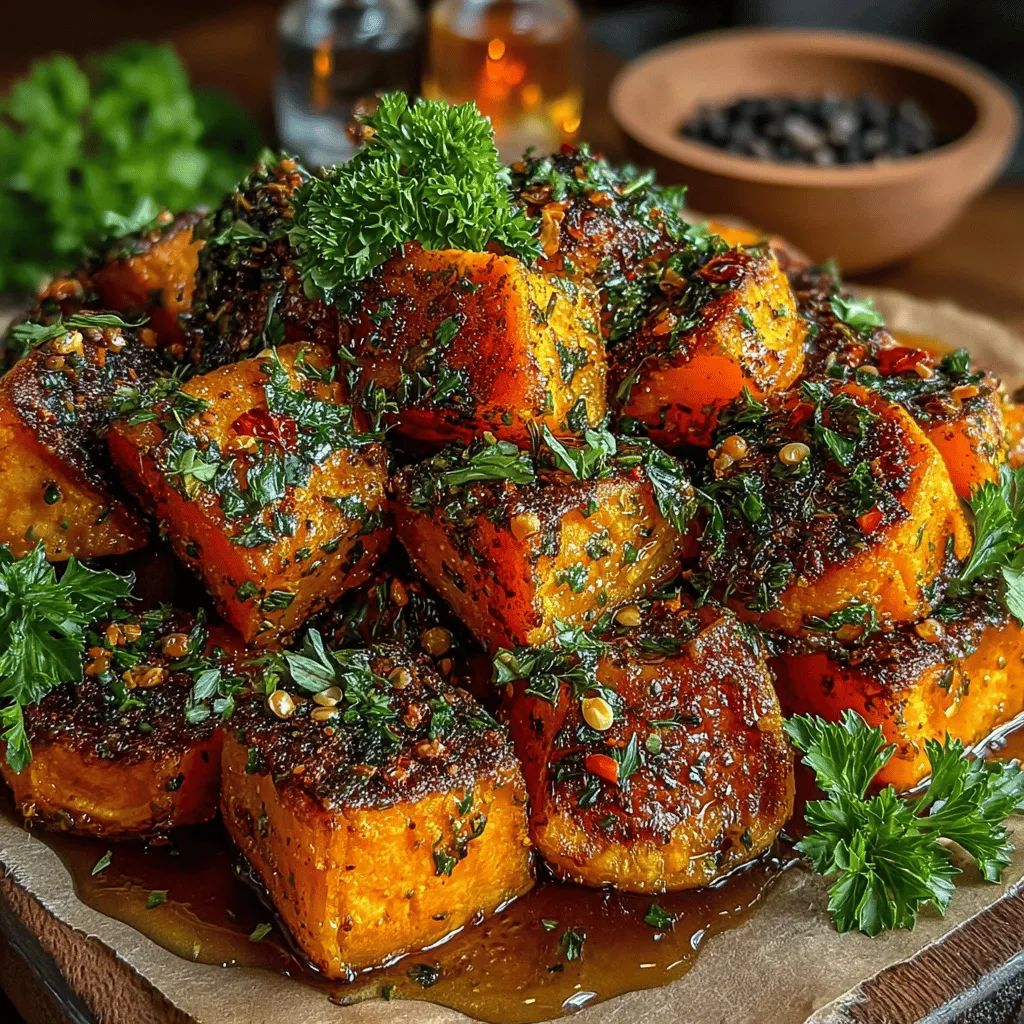 Sweet & Spicy Cinnamon Roasted Sweet Potatoes are a delightful culinary creation that perfectly marries warmth and vibrancy, making them a standout dish for any occasion. With their inviting aroma and colorful presentation, these roasted sweet potatoes are not just a feast for the eyes but also a treat for the taste buds. The dish features a harmonious blend of sweetness from the sweet potatoes, a hint of warmth from cinnamon, and a kick of spiciness from cayenne pepper. This unique flavor profile creates a comforting yet exciting experience that appeals to a wide range of palates.