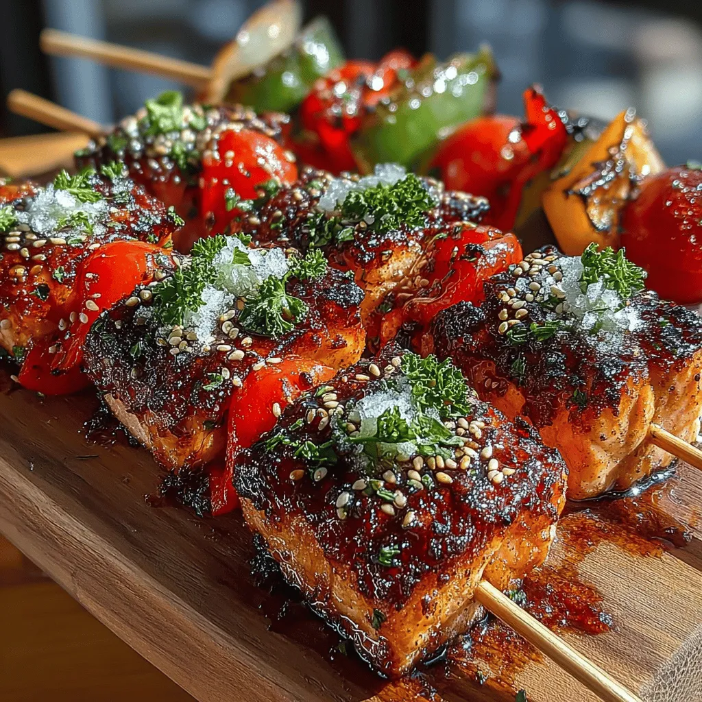 Before diving into the grilling process, it’s crucial to preheat your grill. Proper temperature is key to achieving that perfect sear on your salmon skewers. A well-preheated grill helps lock in moisture while creating a delightful caramelization on the outside. Aim for a temperature of about 400°F to 450°F (204°C to 232°C). This heat range is ideal for grilling fish, allowing it to cook evenly without drying out. Preheating the grill for at least 10-15 minutes ensures that each skewer gets the attention it deserves, resulting in a tender, flaky interior and a beautiful outer crust.