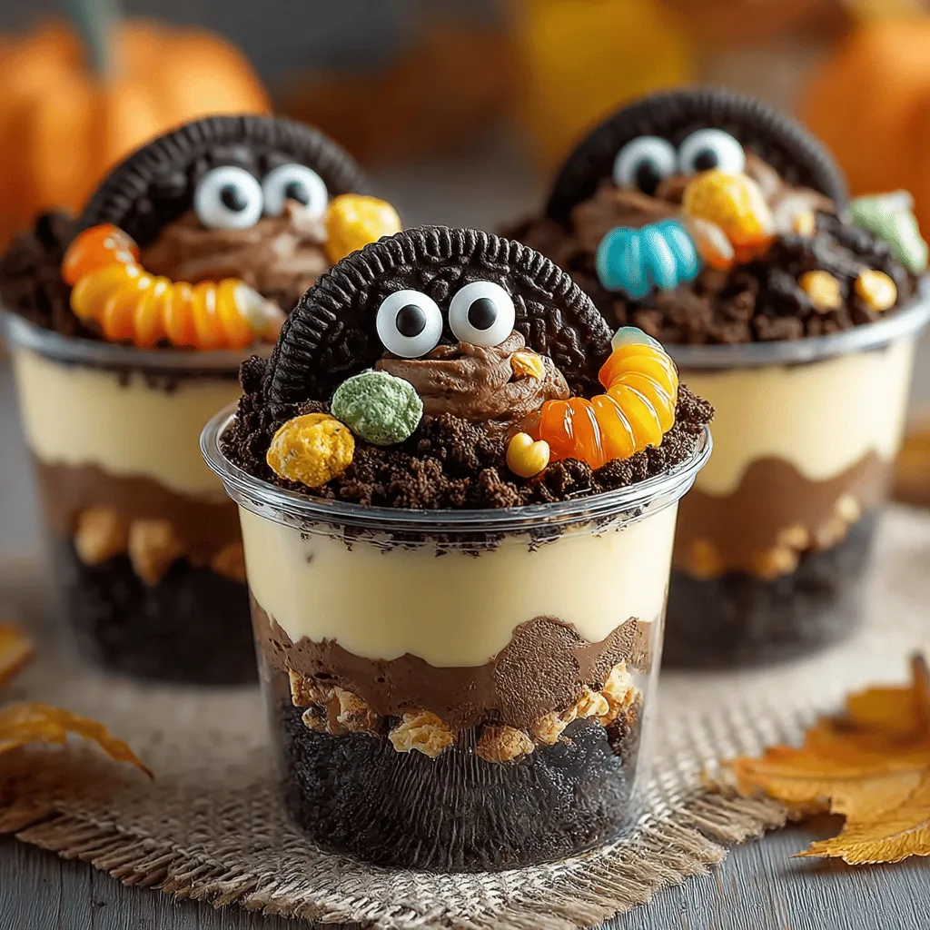 Spooky Halloween Dirt Cups: A Deliciously Creepy Treat