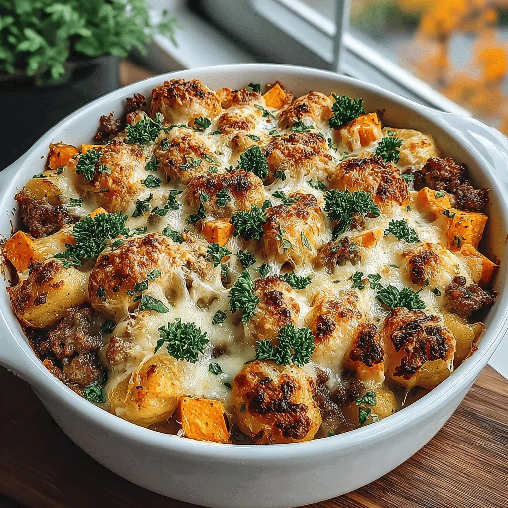As the leaves turn and the air becomes crisp, there's nothing quite as comforting as a warm, hearty meal. The Cozy Butternut Squash & Sausage Gnocchi Bake is a quintessential dish that embodies the spirit of autumn. This recipe combines the creamy texture of gnocchi with the sweetness of roasted butternut squash and the savory notes of Italian sausage, creating a delightful medley of flavors that warms the heart and satisfies the palate. Perfect for family dinners or gatherings with friends, this dish not only offers comfort but also showcases seasonal ingredients that highlight the best of fall.