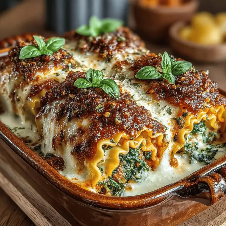 As the leaves change color and the air turns crisp, autumn beckons us to embrace the warmth and comfort of hearty meals. One dish that perfectly embodies the essence of this season is the Autumn Harvest Pumpkin & Kale Lasagna Roll-Ups. This recipe not only showcases the vibrant flavors of fall but also celebrates the bounty of seasonal ingredients that nourish our bodies while tantalizing our taste buds. The pairing of creamy pumpkin and earthy kale creates a delightful harmony of flavors that is both satisfying and wholesome.