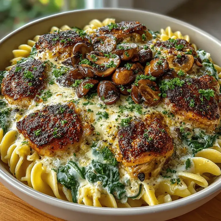 When it comes to weeknight dinners, few things can compare to the warm embrace of a creamy chicken dish. The Heavenly Creamy Chicken and Mushroom Skillet Dinner is not just a meal; it’s a culinary hug that promises comfort with every bite. This dish seamlessly combines the savory flavors of tender chicken thighs and earthy mushrooms, all enveloped in a luscious creamy sauce that is both satisfying and indulgent. It’s a recipe designed to be made in one skillet, allowing for easy cleanup and more time spent enjoying the meal with loved ones.