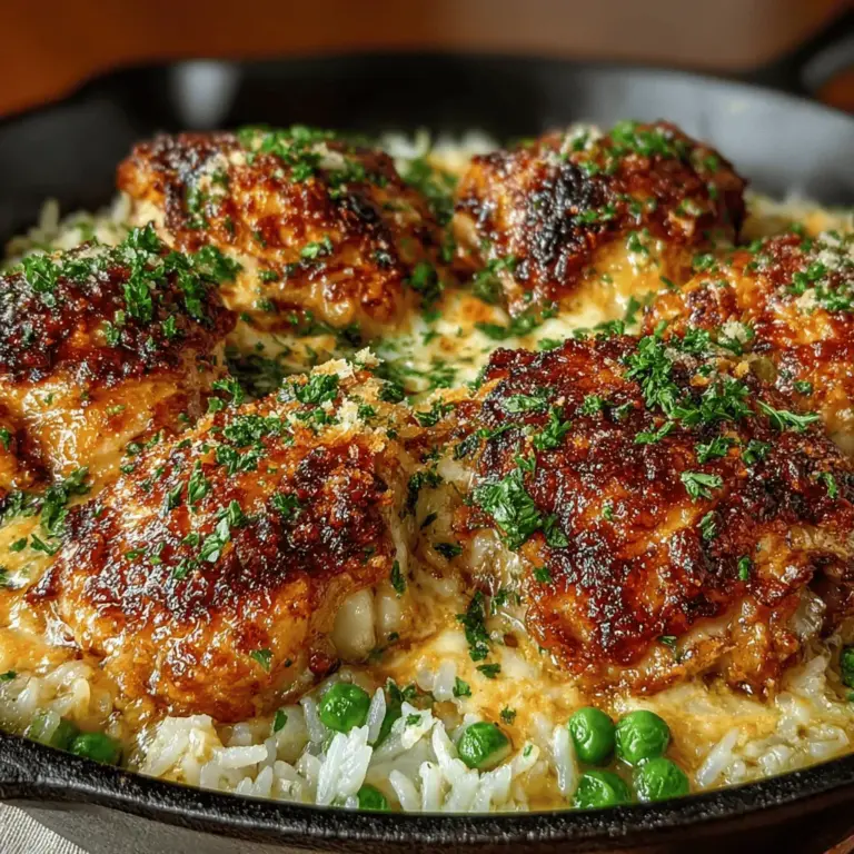 To create the flavorful base for your Creamy Garlic Parmesan Chicken and Rice Bake, you’ll need to carefully combine your ingredients to ensure each element contributes to the overall dish. Start by preparing a large mixing bowl where you will blend the cooked rice, minced garlic, grated Parmesan cheese, and the rich cream. This mixture forms the heart of your bake, providing a creamy texture and a burst of flavor.